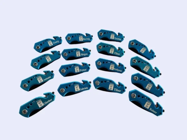 Zahlbrecht Folienbeklebung + Werbetechnik - Rettungsmesser Mini blau Zahlbrecht Folienbeklebung + Werbetechnik - Rettungsmesser Mini blau