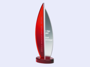 Plexiglaspokal Ellipse