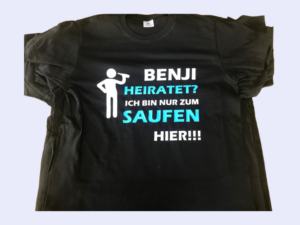 Polterabend Shirt NAME heiratet