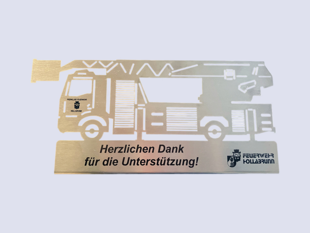 Feuerwehrtrophäe Drehleiter
